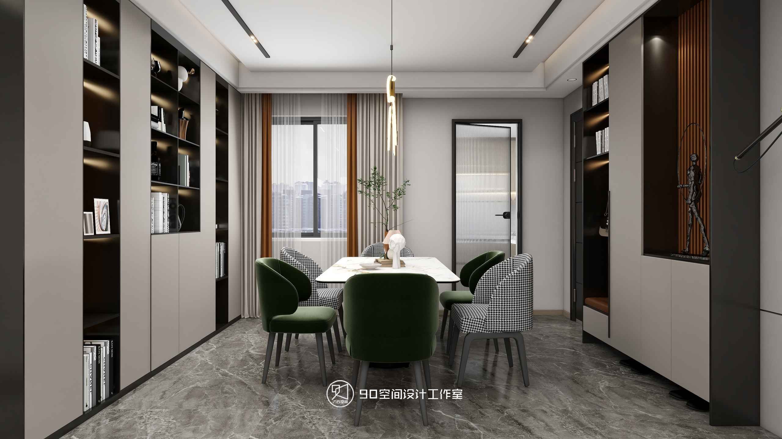 绿意浓情 · 轻奢风格 125 平方 3 室 2 厅 2 卫设计-23