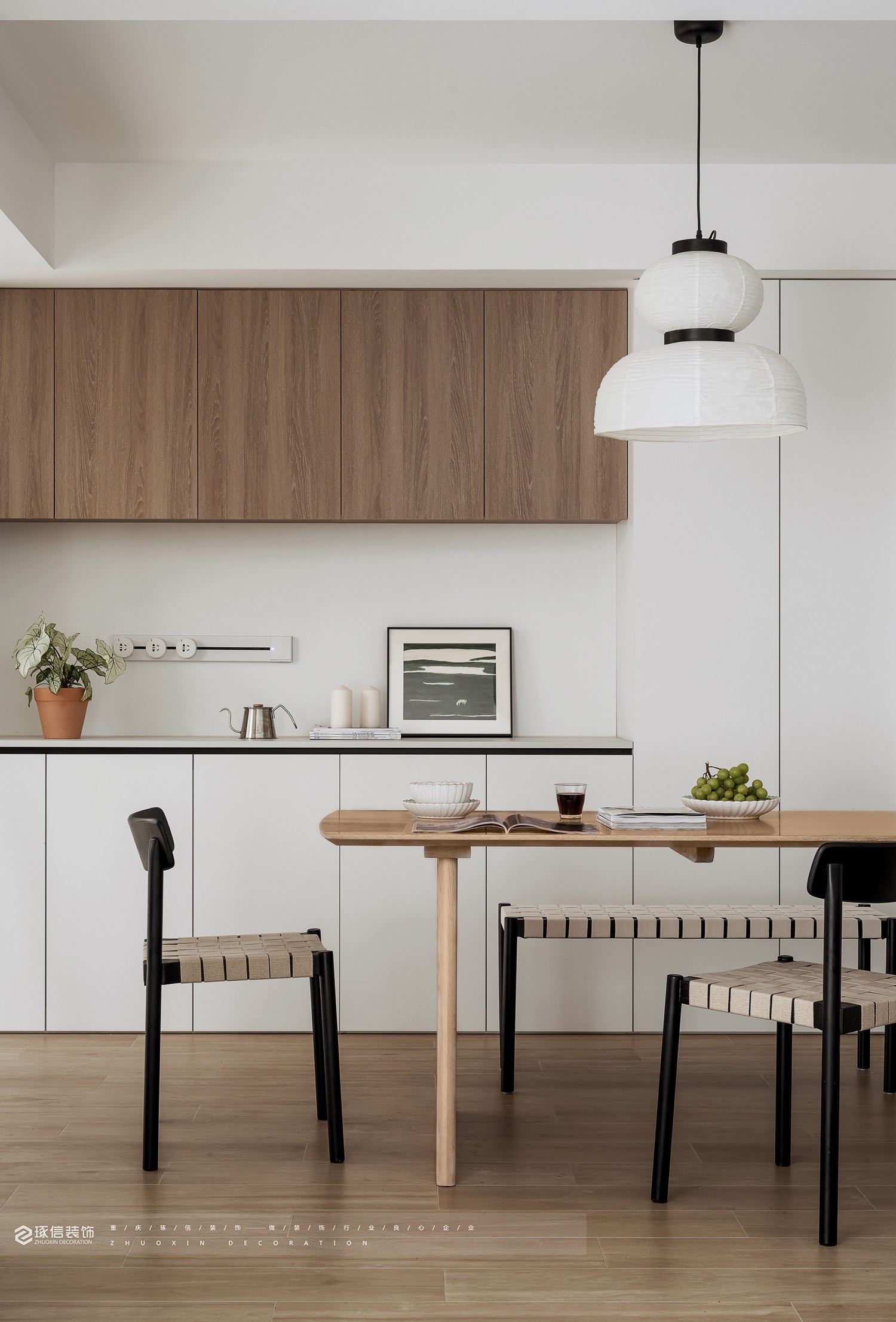 海月平湖现代原木混搭风设计丨中国重庆丨琢信装饰-12