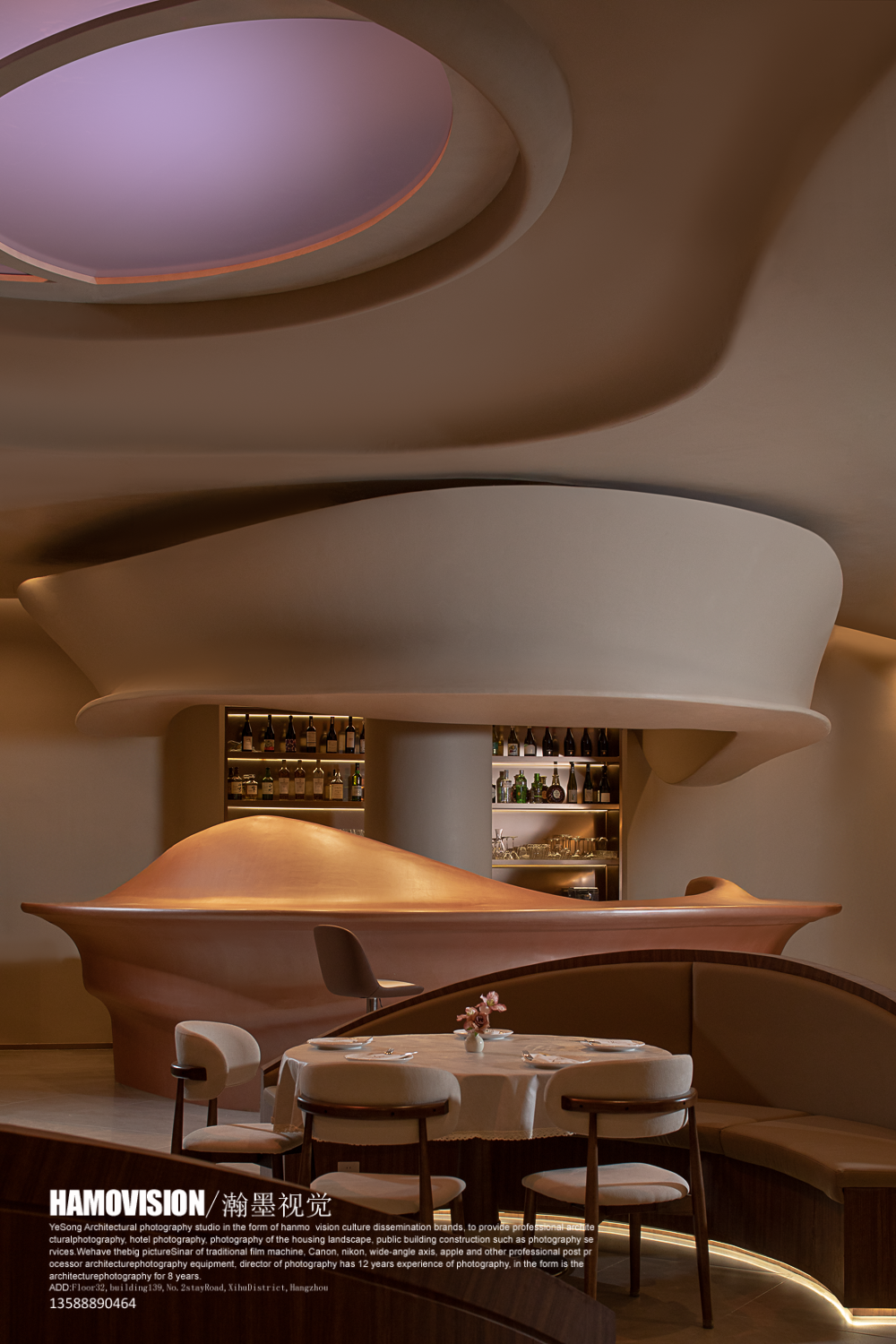 环球首发！×餐厅空间·有家餐厅·壹高|袁杰设计：引自然入室，绘沙海繁花之境-63