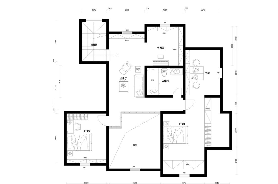 慧谷蓝庭简约风家居设计-0