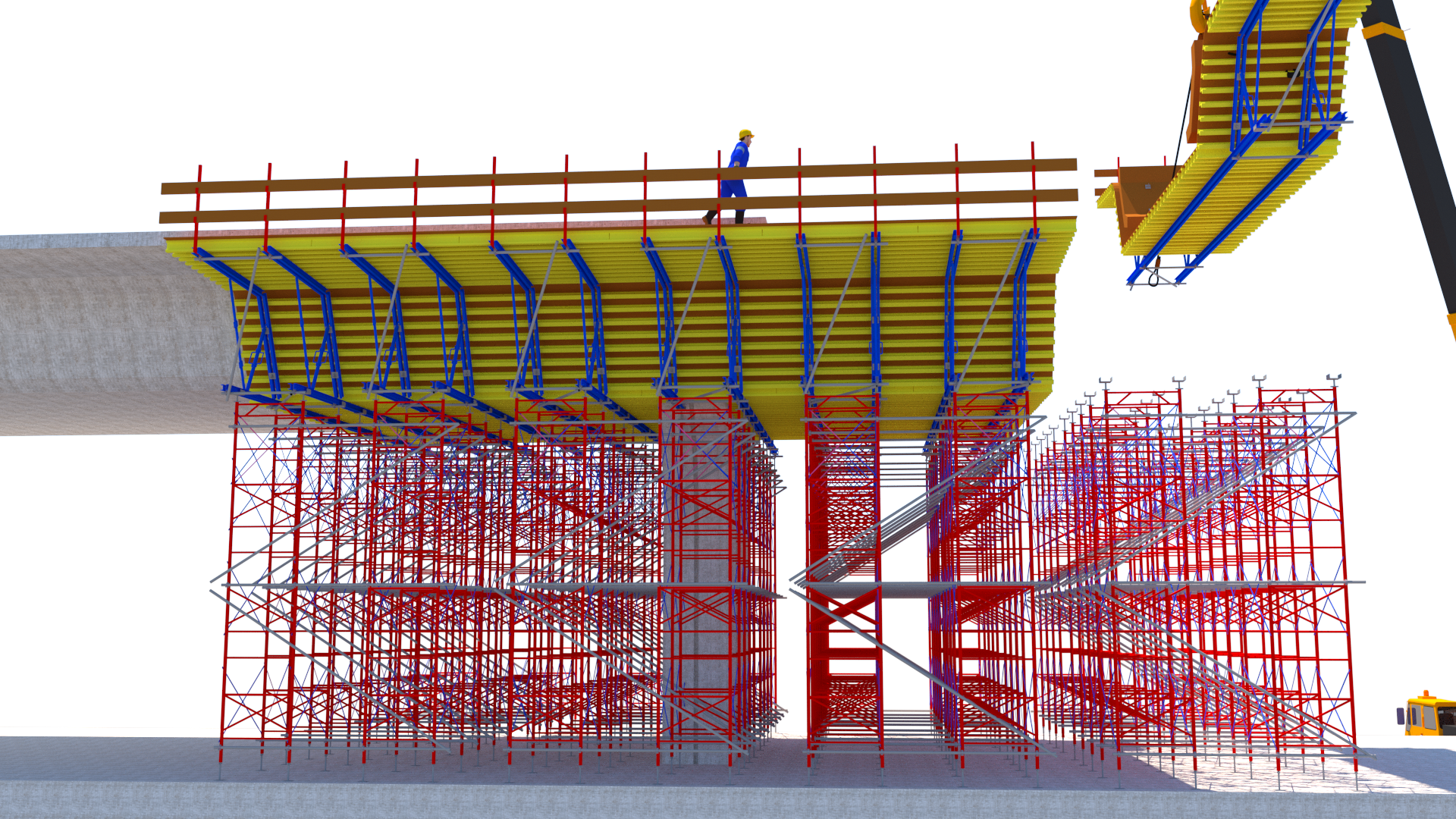 Bridge Table Formwork H20, Walers and Shorebrace Frames-5