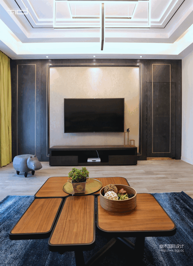 无锡现代简约家居，色彩跳跃打造舒适空间-39