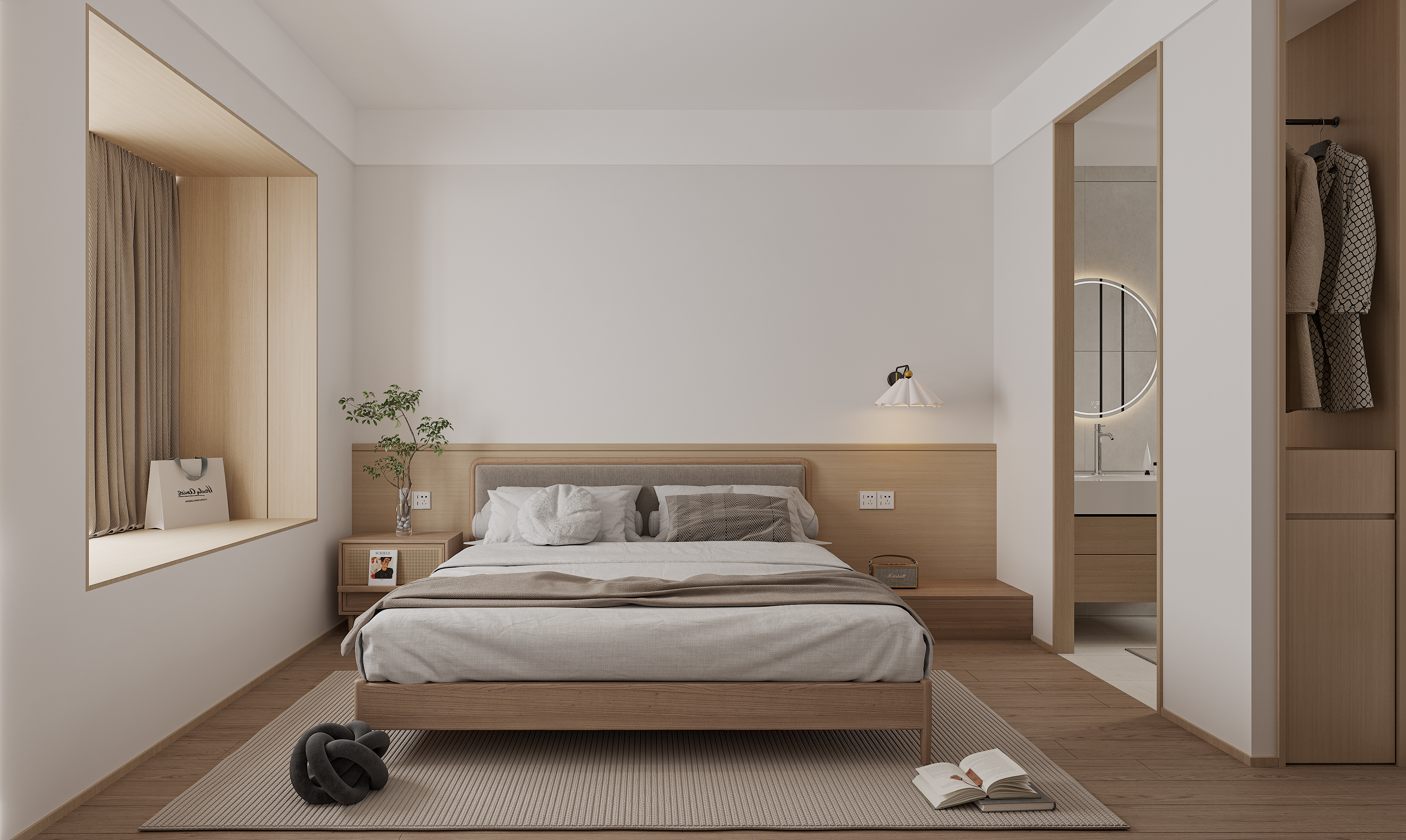 奶油简约小户型-19