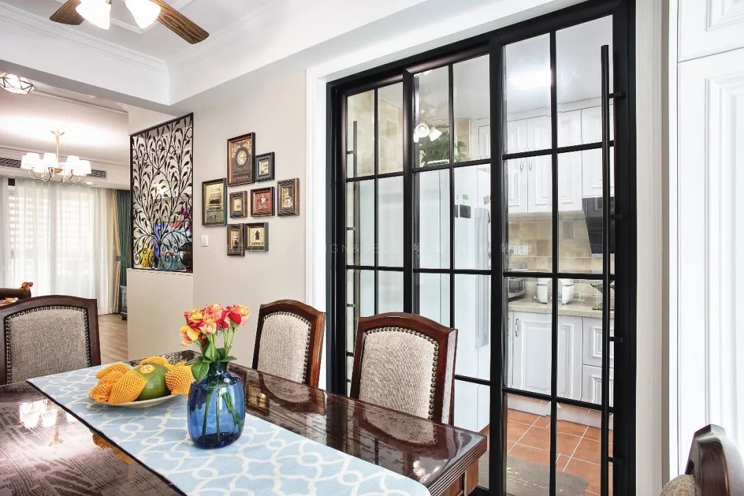 境远装饰 | 110㎡美式风空间,稳重典雅的舒适之家-37