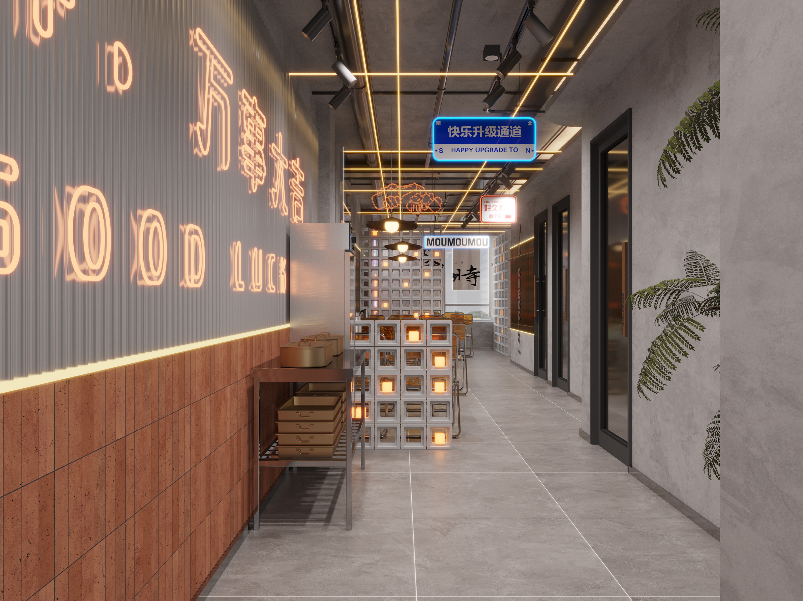 银川牛肉海鲜大咖餐厅装修设计丨中国银川丨银川装修公司-3