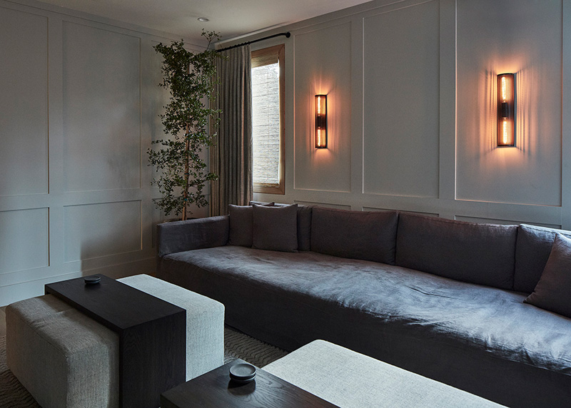 加利福尼亚装饰有木材的时尚舒适的家-15