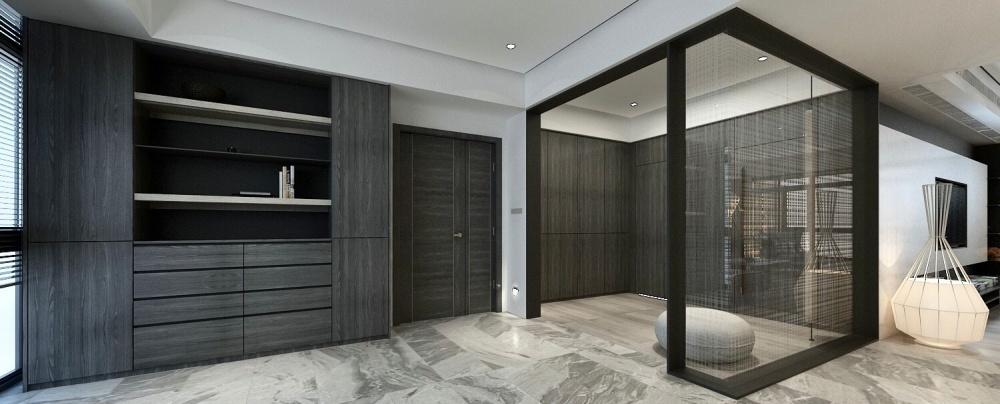 融合南北对流与女性力量的黑灰色系家居设计-8