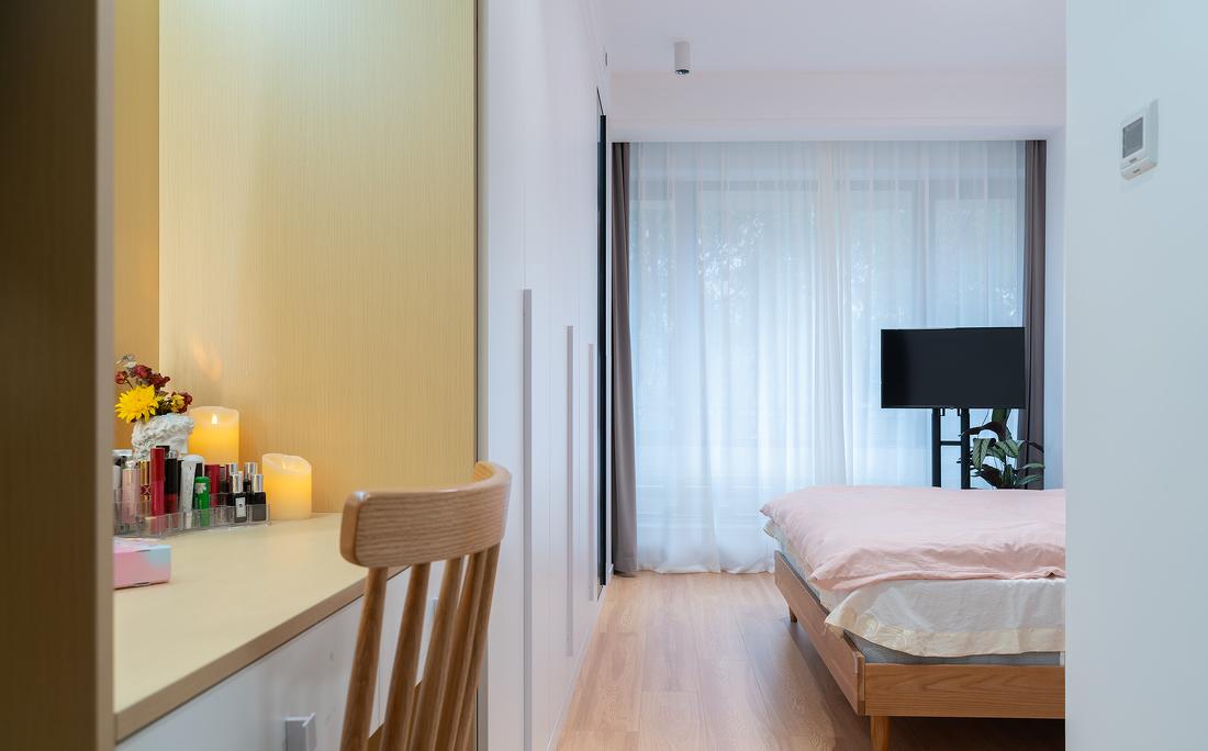 日式原木风超强收纳 140m²婚房设计-46