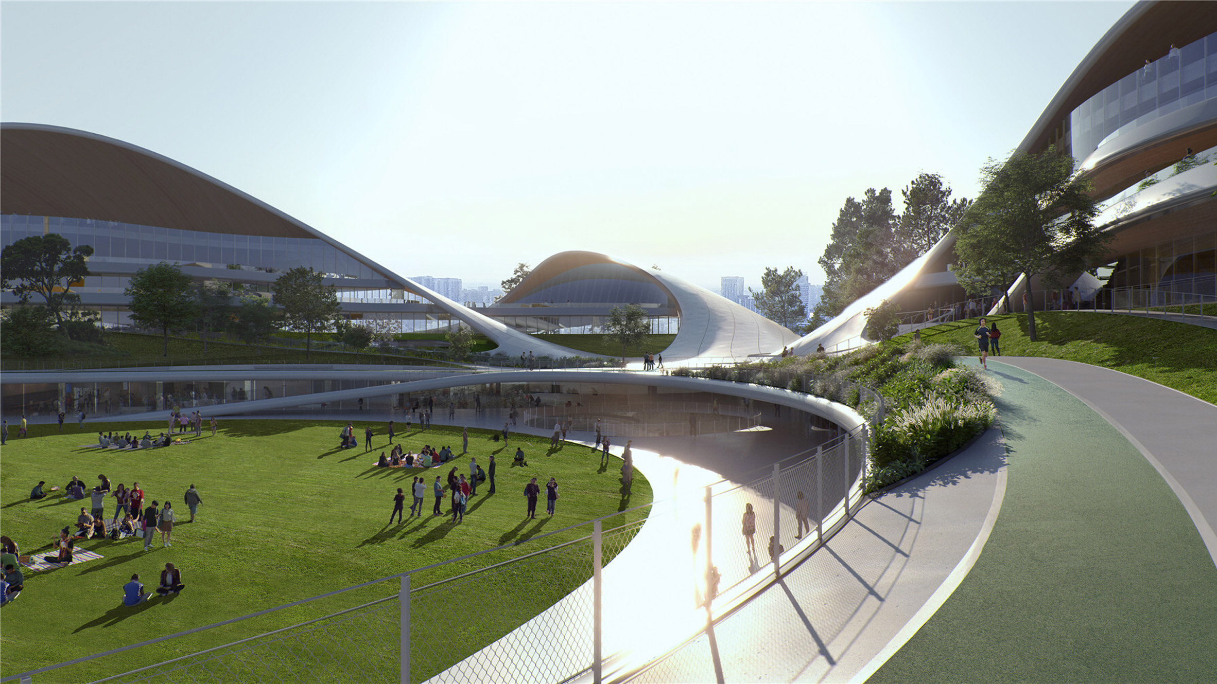 风中飘荡的“苫布”屋顶——MAD 设计浙江嘉兴市民中心-0