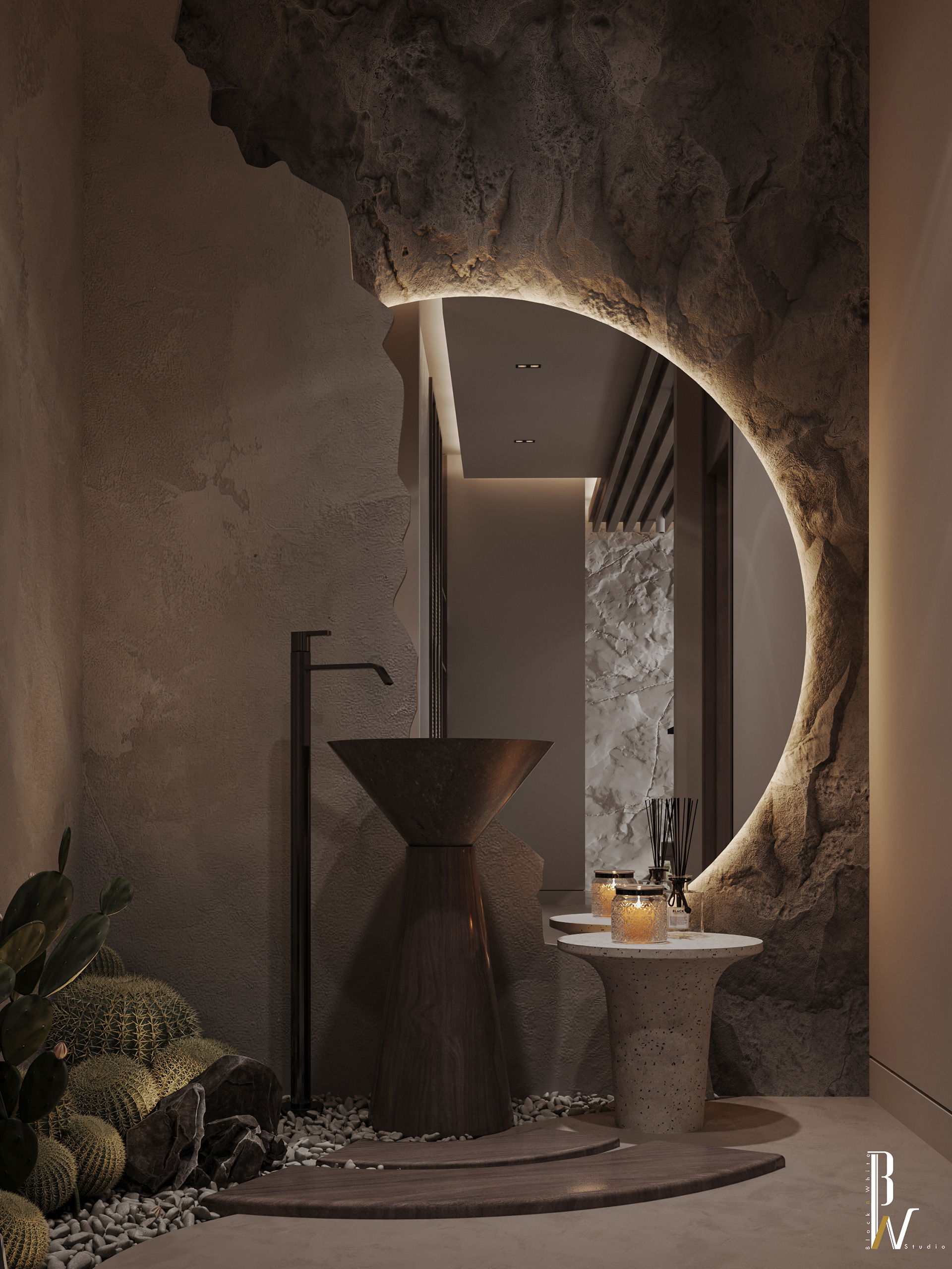 水疗设计丨阿联酋丨Black N White-21