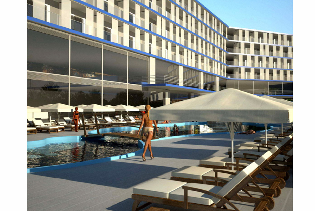 孤独酒店；也可翻译为 偏僻酒店；因不明语境，以下单从字面翻译为供参考
独行侠酒店 （lone有 独行侠的 意思）  

建议提供更多背景信息，以便更精准翻译 若需只从字面上取唯一答案，那可以是 孤独酒店 丨克罗地亚丨B&P Architecture-9