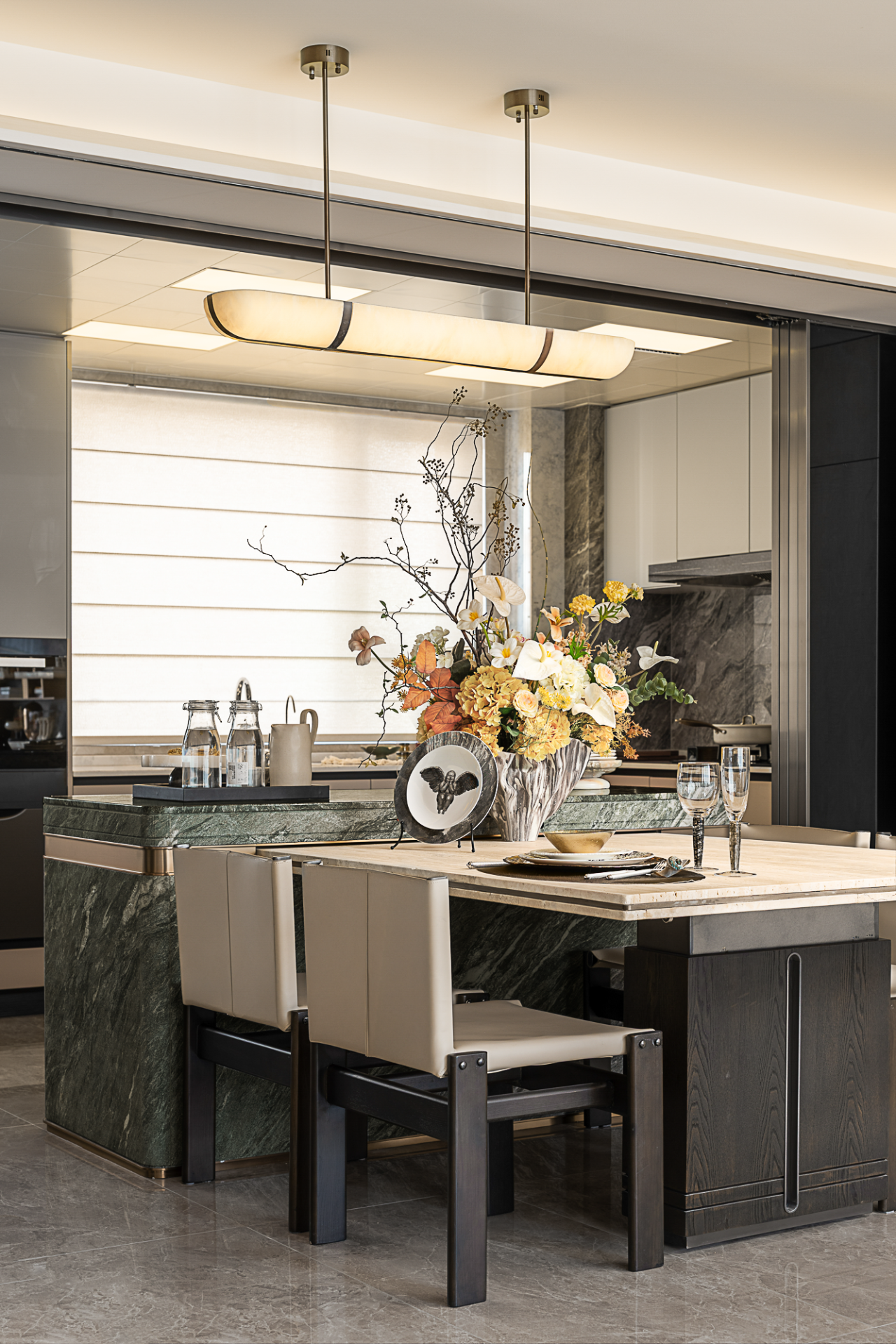 沈阳华润九悦二期174㎡样板间丨中国沈阳丨精装万景百年室内设计有限公司,软装北京靳朝晖设计有限公司-10