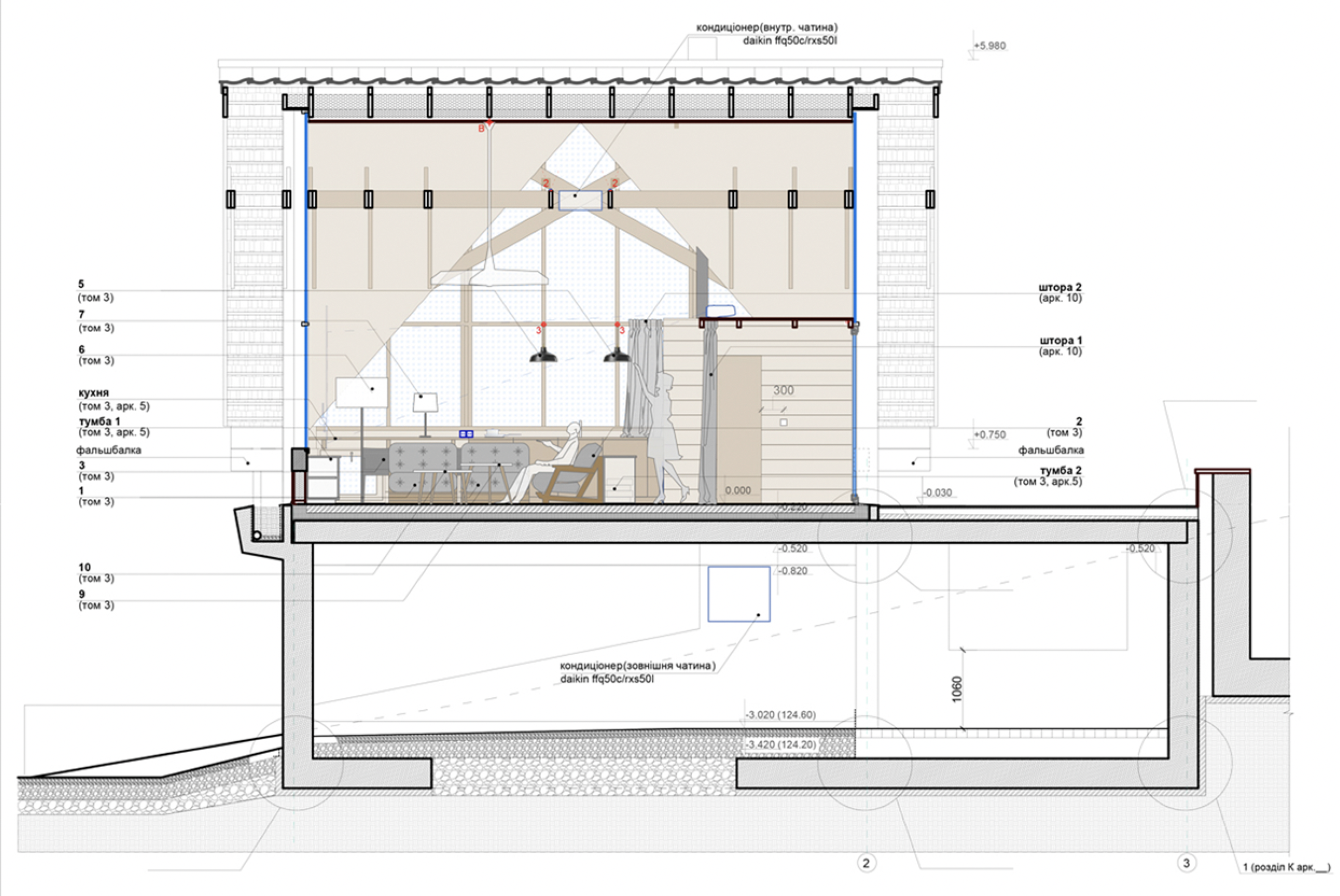 山中的一间起居室丨乌克兰基辅-9