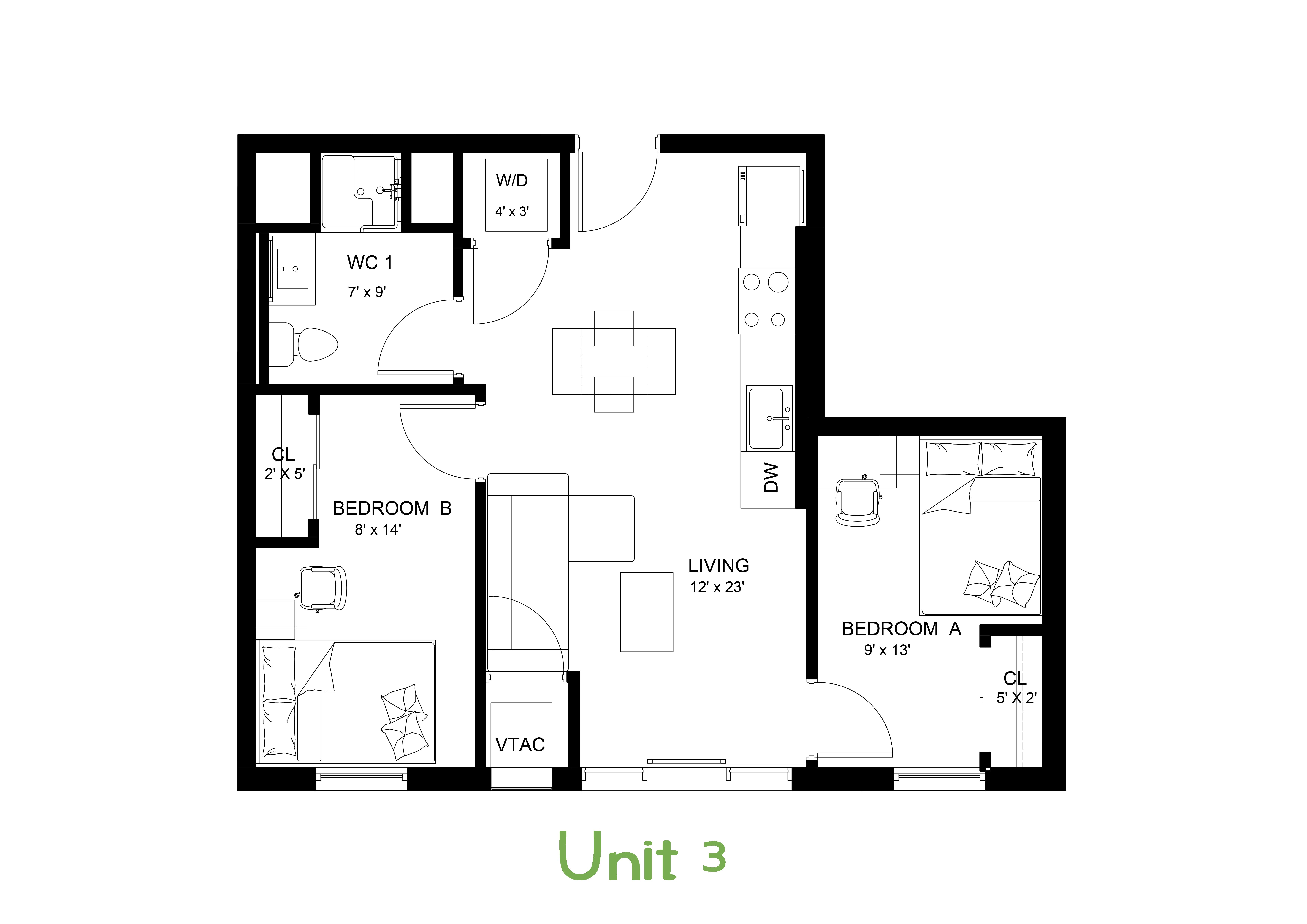 20 Housing units 3D plans-5
