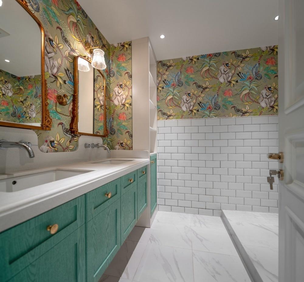 上海本墨设计丨平层丨70W打造218㎡超优雅美式乡村风大宅-2