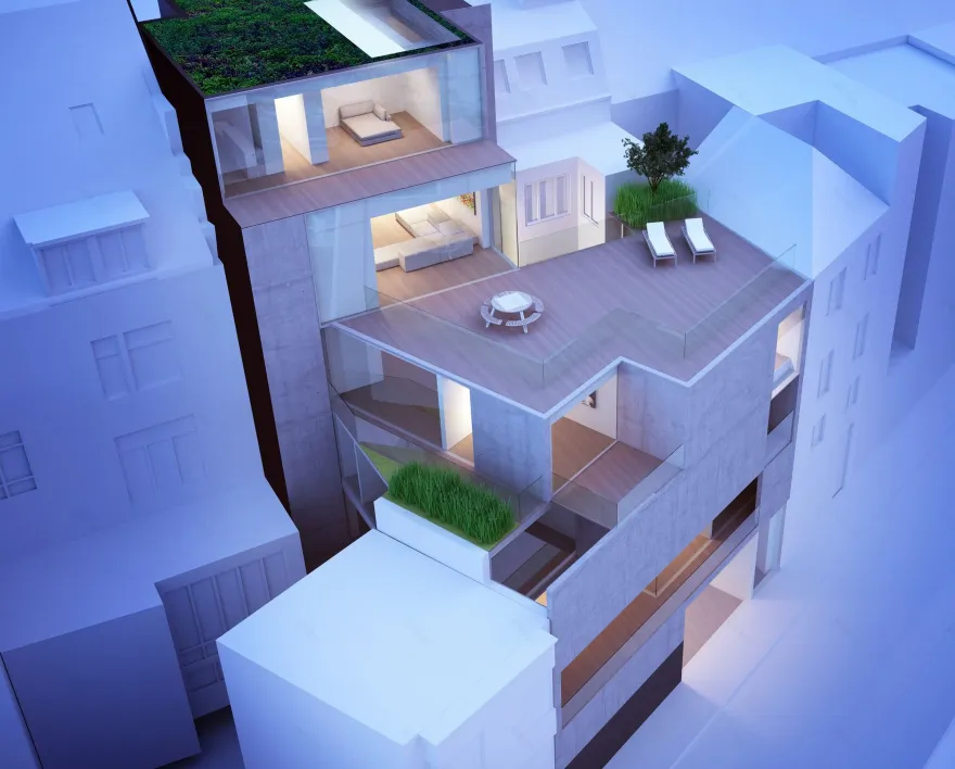 比利时黄金比例建筑——融入历史的奢华公寓与商店-26