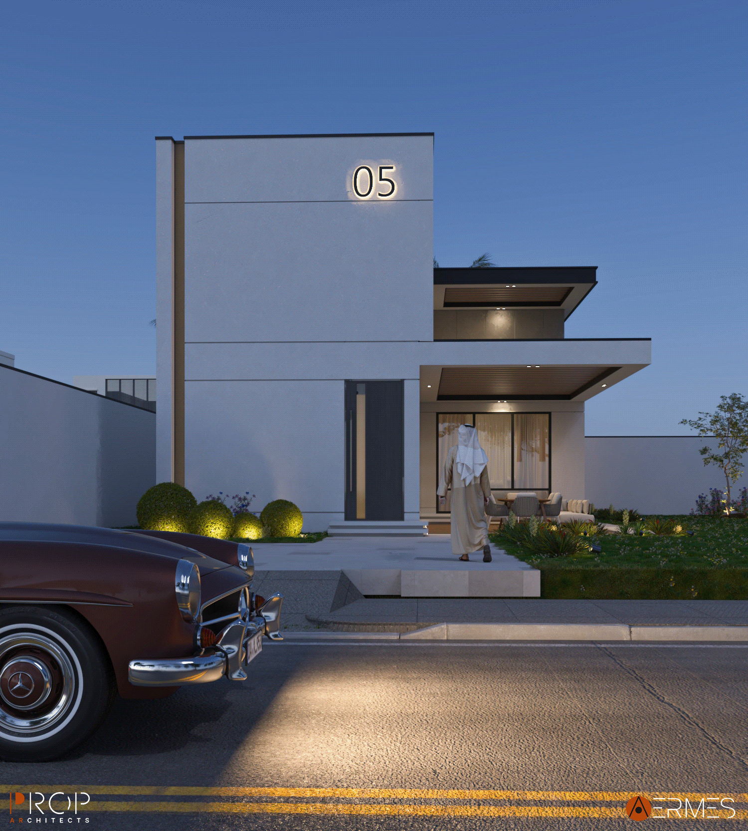 EXTERIOR VILLA（别墅外部设计项目）丨沙特阿拉伯丨PROP & AERMES ARCHITECTS-16