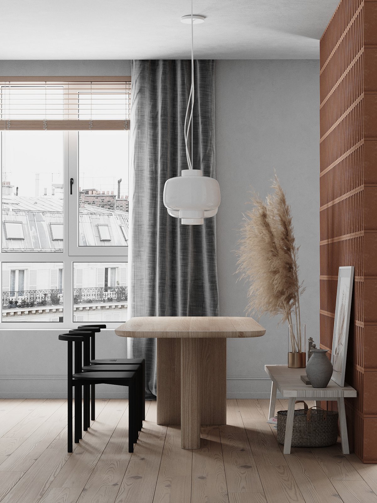 乌克兰基辅现代极简主义公寓设计-7