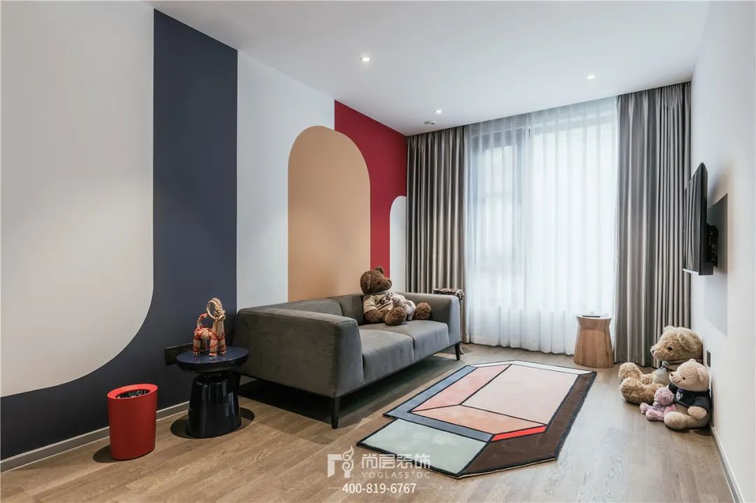 90后夫妻320㎡的新家，客餐厅直接通往后花园，还有健身区和茶室...-61