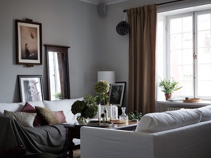 Stockholm 历史底蕴的暗色调公寓 (83 平米)-5