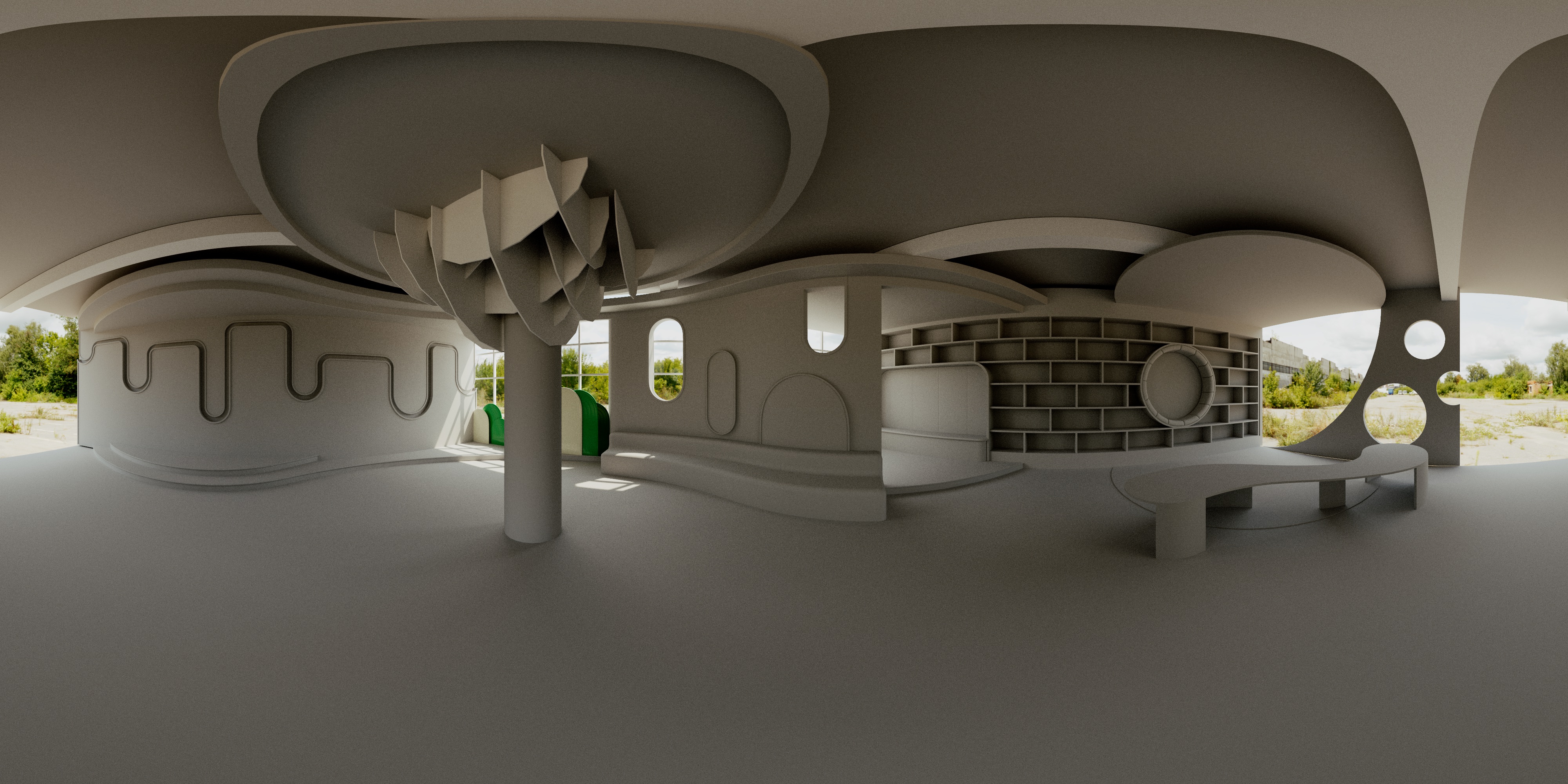 社区儿童活动室设计：流动的童趣容器-11