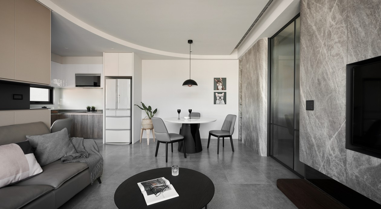 高级灰色系现代简约风公寓-11