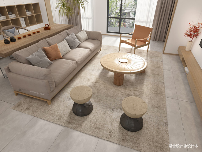 25万元三居130平米装修案例·燕麦色清新文艺的家-12