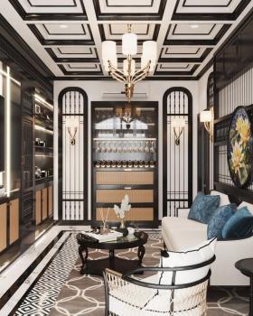 富国岛印支风格的房屋