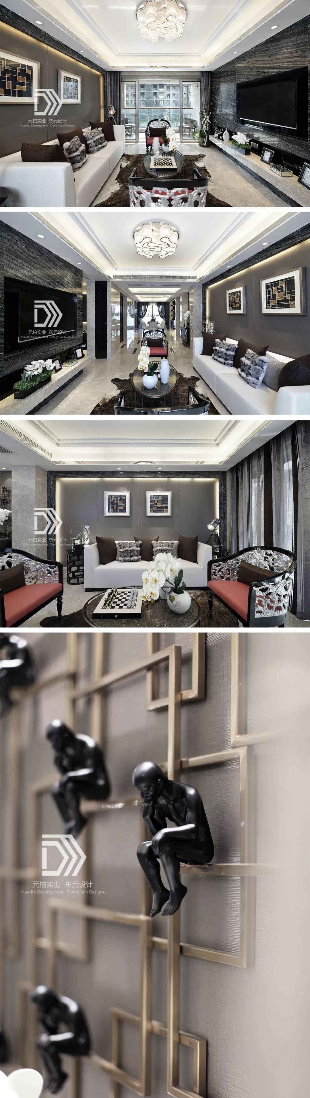 【东元设计】 | 上海浦东陆家嘴,尚海郦景名苑125㎡大两房时尚经典，138㎡小三房艺术东方-47