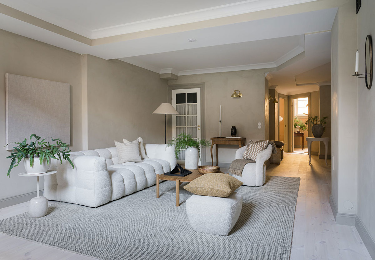 斯德哥尔摩独特两层公寓的极简魅力-1