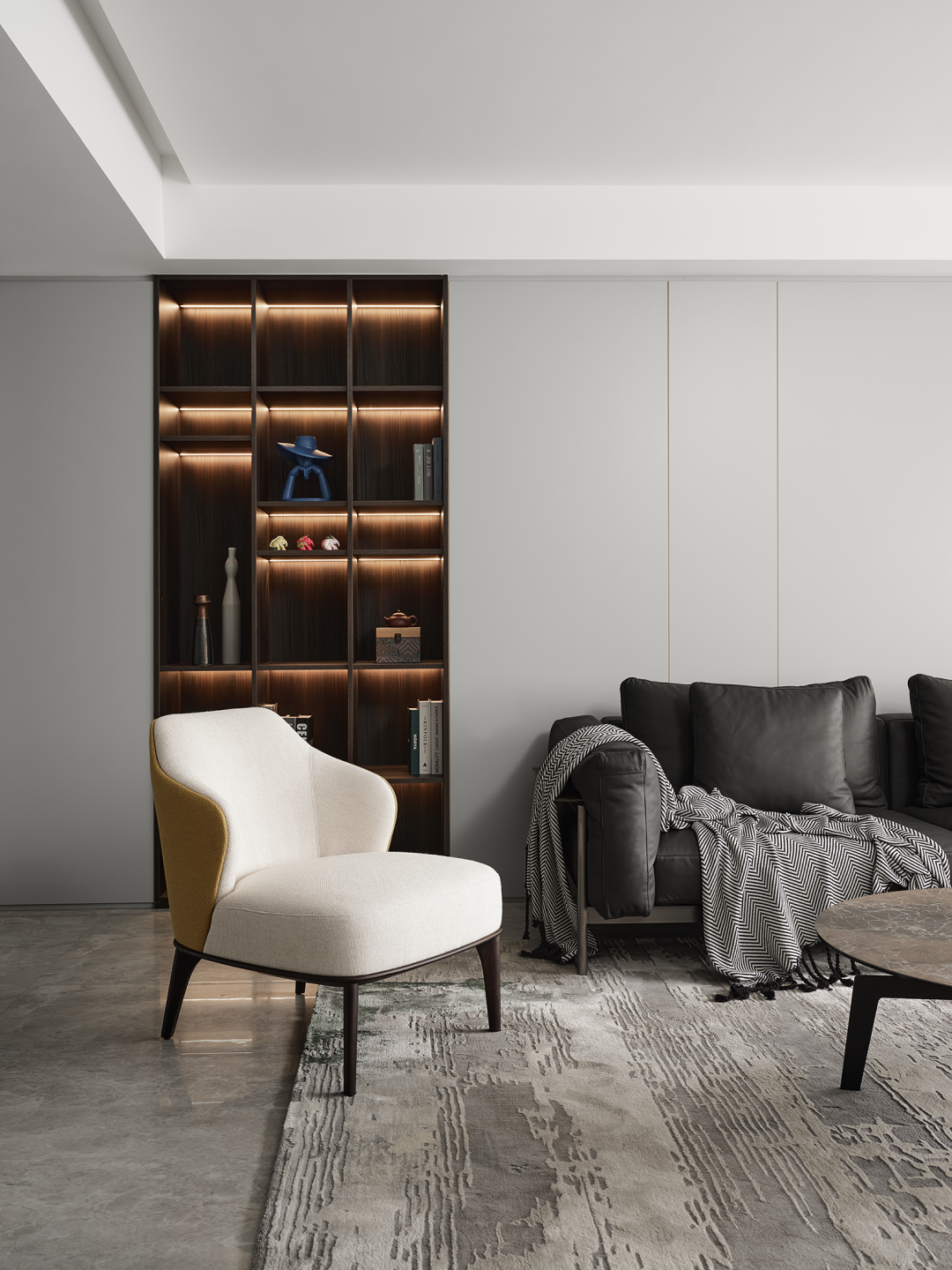 平行绽放 · 宁波 175㎡现代中式空间设计丨中国宁波丨东易日盛-13