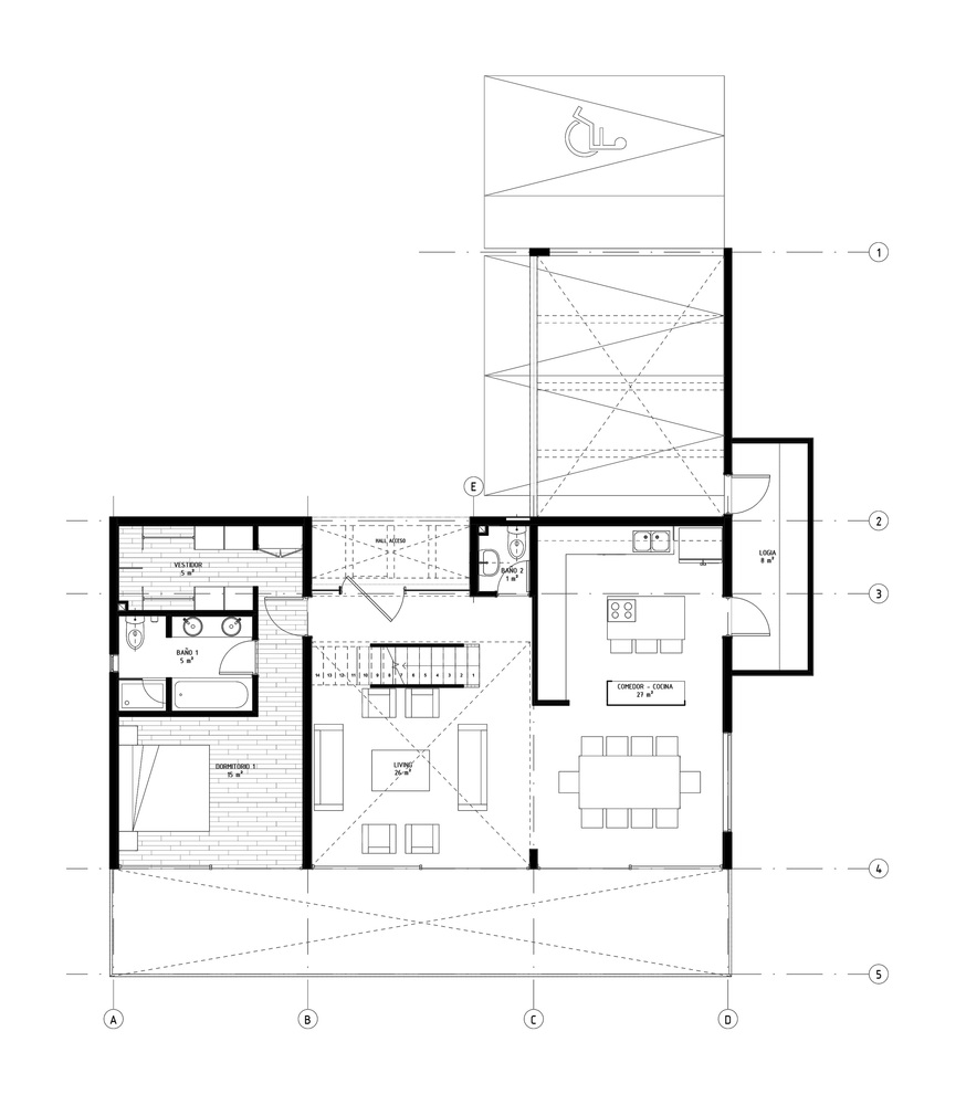 智利山脉中的地中海式增量住宅-34