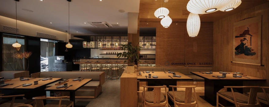 《鹿岛》日式料理 | 现代禅意融合传统美学的餐饮空间-33