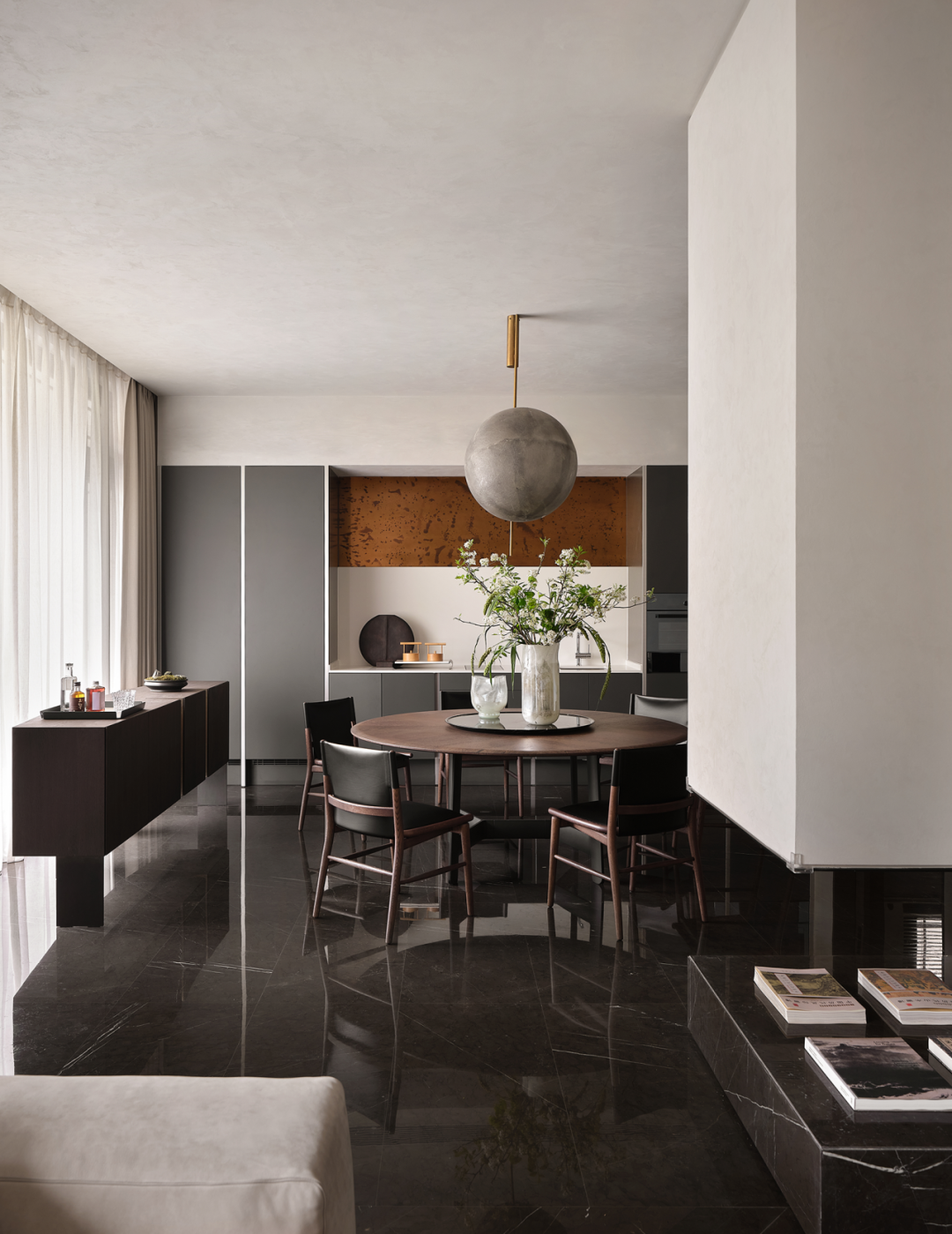 银杏汇湘湖天境 新中式挑空别墅丨中国杭州丨H.N.LIN空间美学馆-34