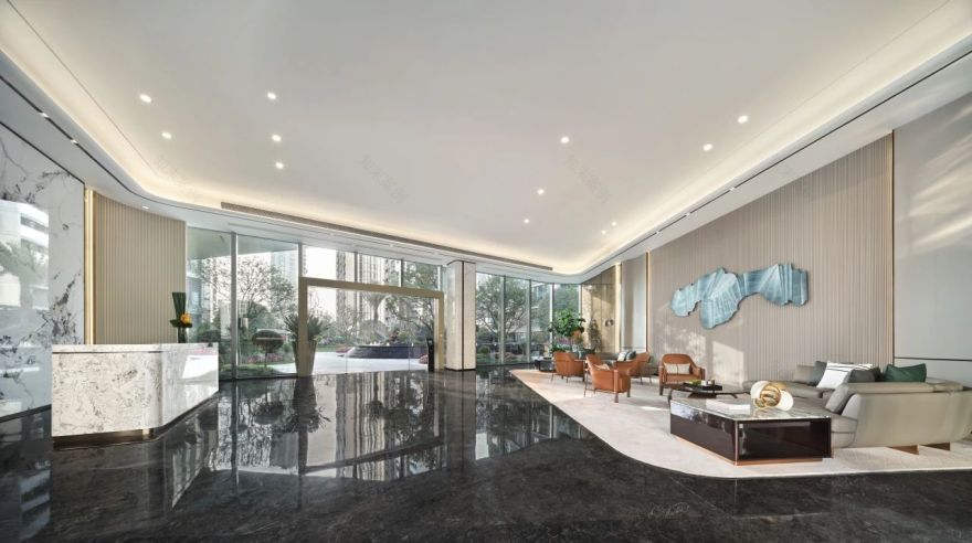 杭州滨江锦尚和品府会所入户大堂丨中国杭州丨ICDL 郑仕樑室内设计-5