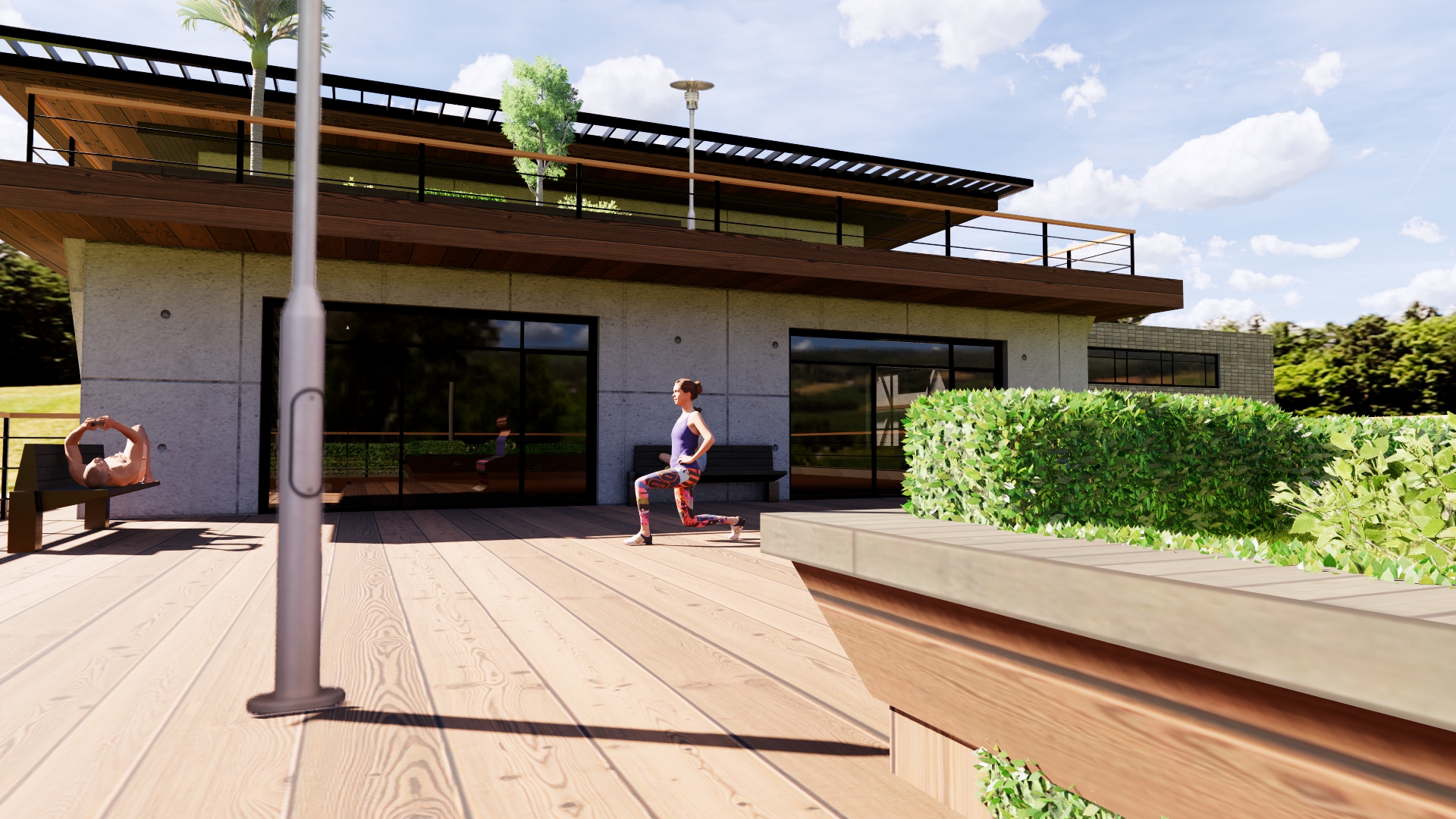 تصميم معماري ل4مباني اداريه وسكنيه في الشيخ زايد بمصر-22