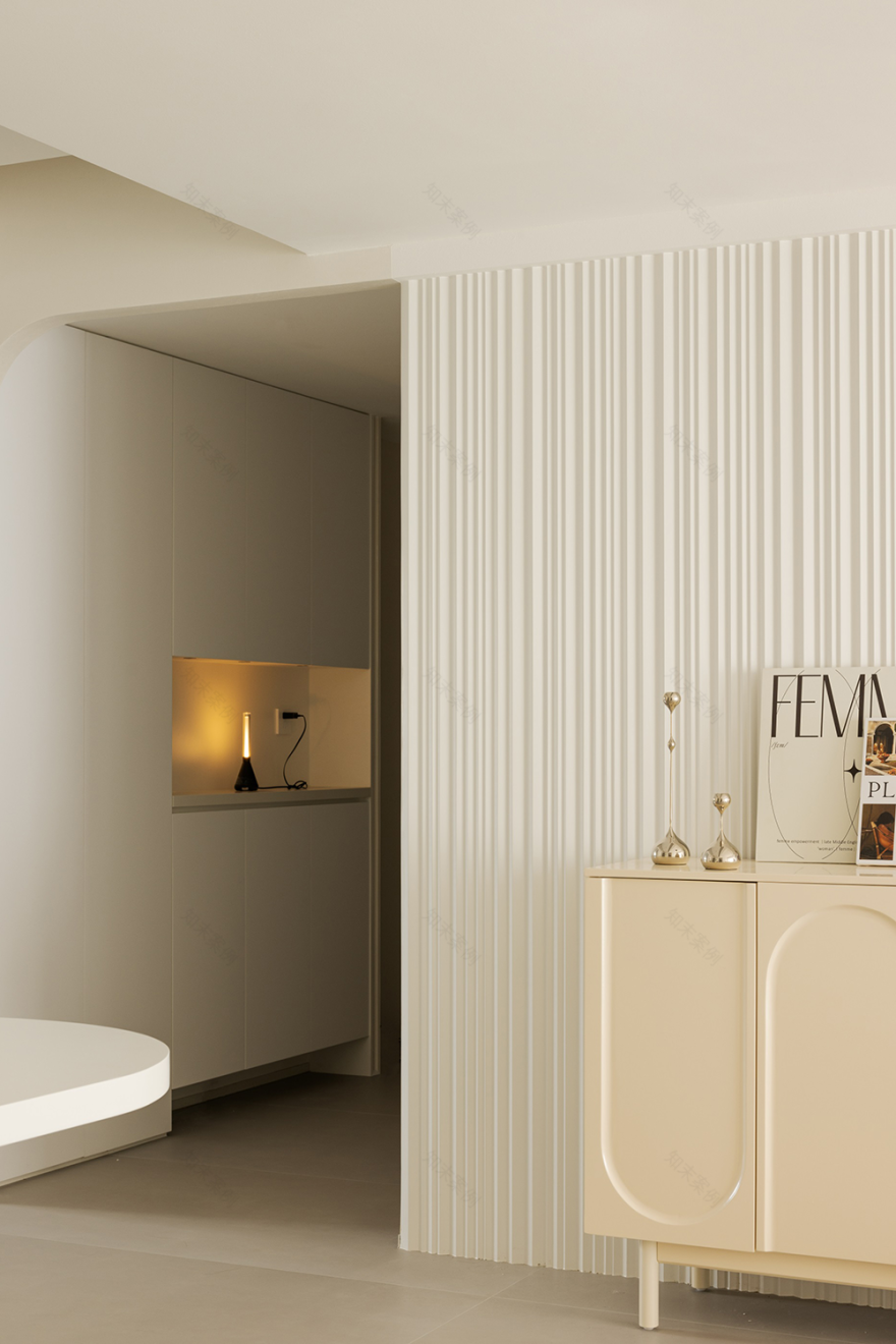 奶油色系温馨跃层家居设计丨中国汕头丨杜弗设计-4