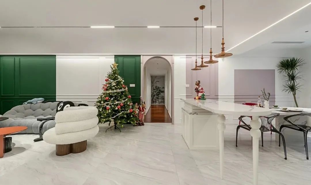 新法式波普风精装房改造丨中国上海丨大炎演绎-1