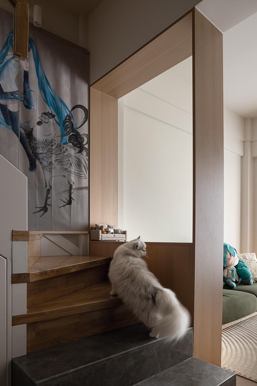 带着猫一起住进 LOFT！丨中国合肥丨黟木空间设计-18