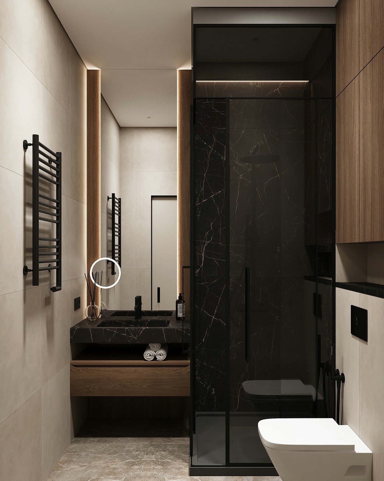 93㎡ 优雅、耐看、灰色系公寓-17