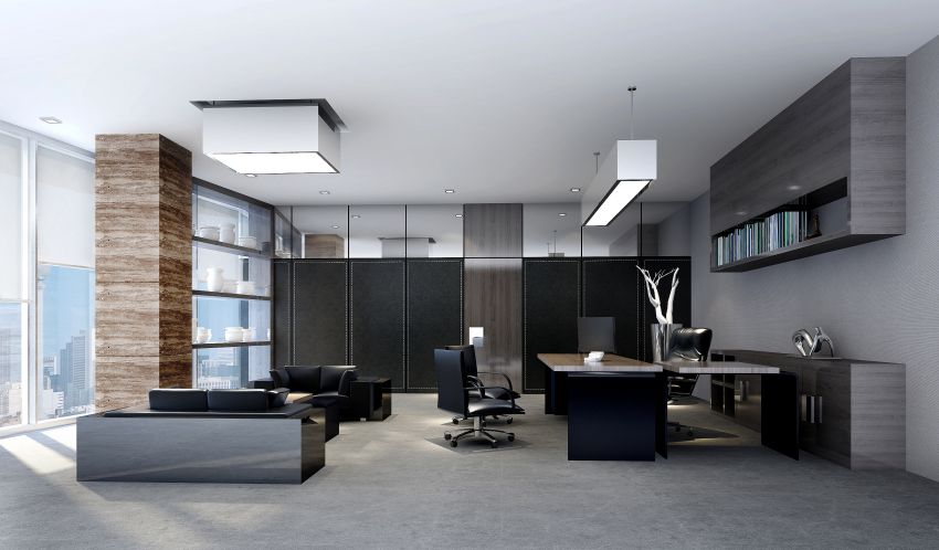 西安科技类办公室装修设计案例-7