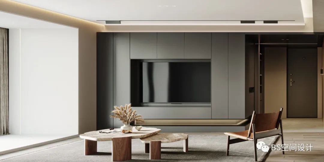 上海瑞虹新城私宅 | 灰调空间的渐进变化与灵动互动-22