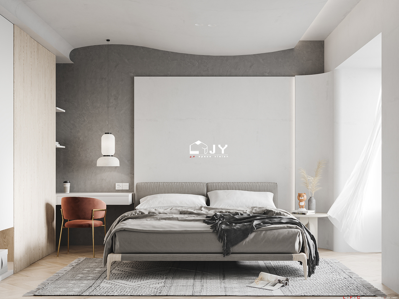 现代极简住宅空间效果表现丨Just Yes！！！-8