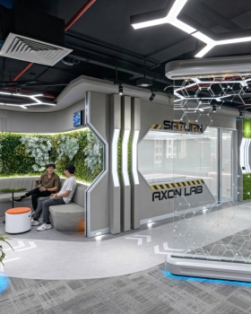 越南科技公司 AXON 未来主义办公室设计丨越南胡志明市丨Frontier Consulting Vietnam