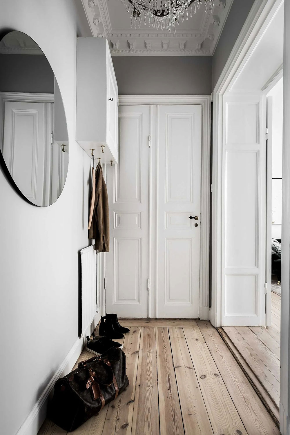 瑞典公寓的巴黎风尚与黑色厨房-20