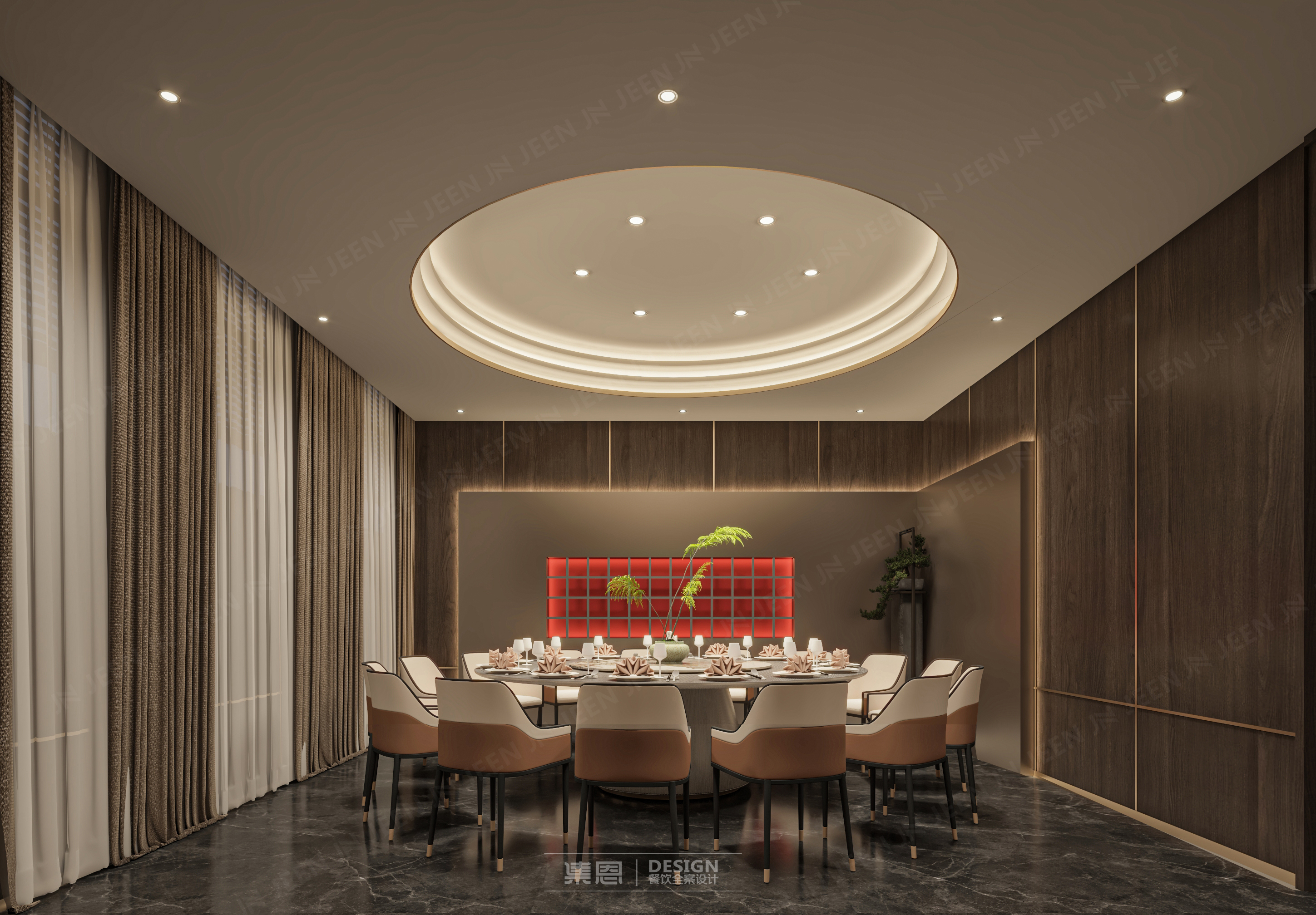 农湘记·湘菜馆丨中国郑州丨集恩餐饮全案设计-16