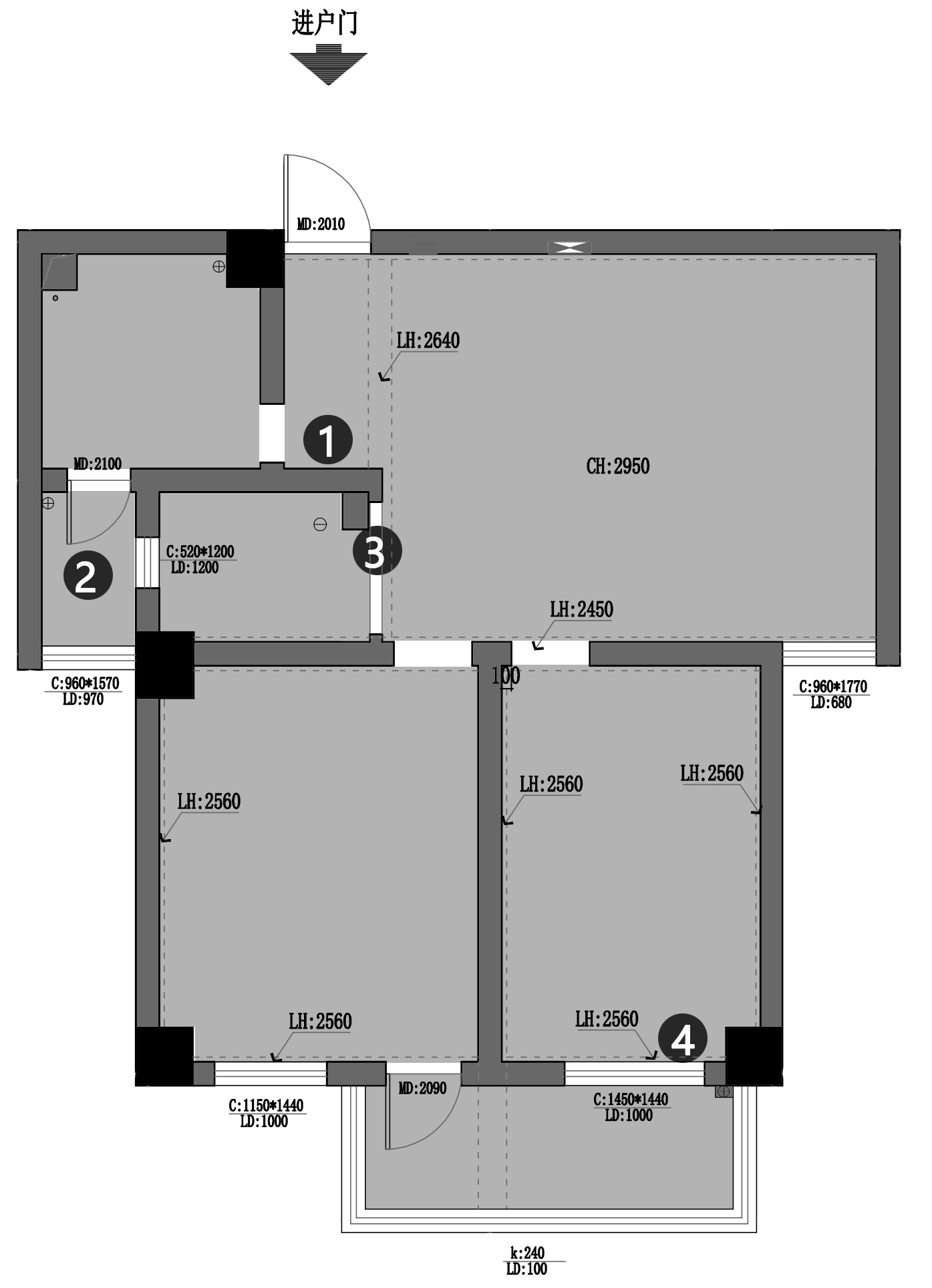 一道设计 | 花店美女老板的家,二手学区房大变身-9