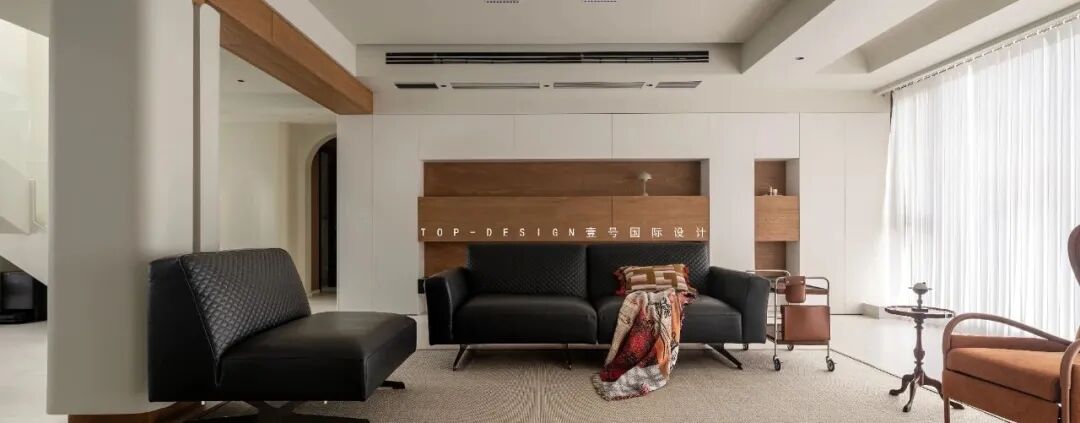 【壹号国际】实景拍摄 · 皮革,木调与光的意式协奏丨壹号国际设计-63