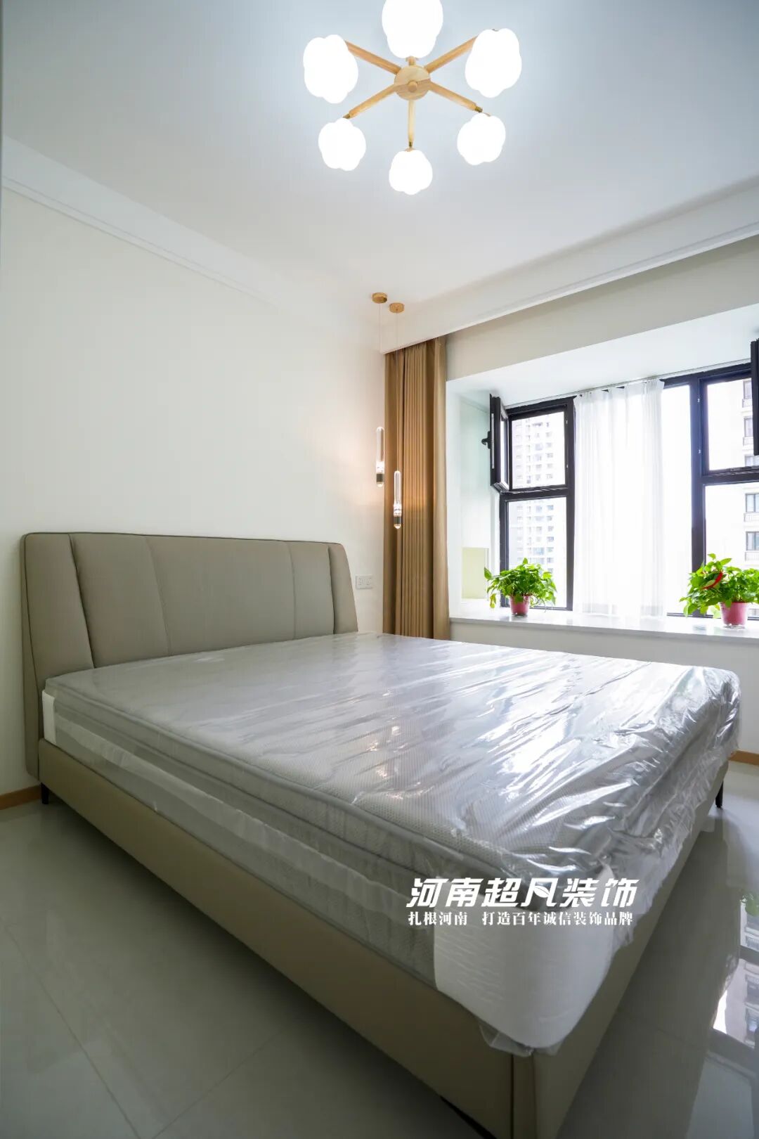 完工首发丨二七区名门橙邦·悦橙苑，124平现代风格，色彩纯粹简约大气-124