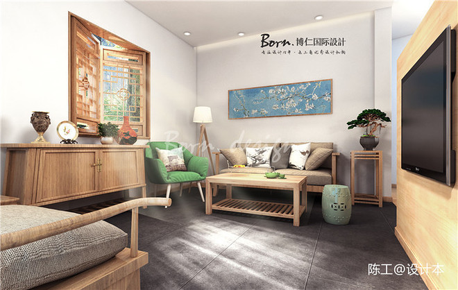 70万元酒店空间500平米装修案例_效果图 - 杭州民宿装修设计公司温暖涌动着深情 - 设计本-22